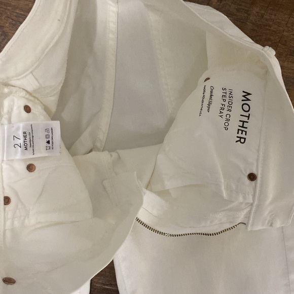 MOTHER INSIDER CROP STEP FRAY CRACKED SLIPPER HI RISE BOOTCUT ANKLE KICK FLARE - Picture 8 of 12